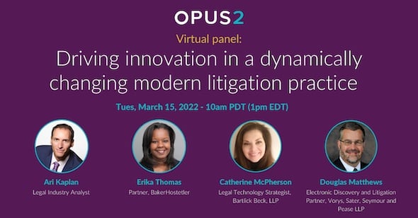 Opus 2 events legalweek