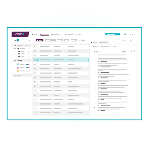 Opus 2 AI for legal AI document analysis Screenshot