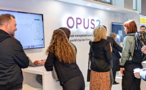 Opus 2 Booth at Legalweek 2025 - Session recommendations for Legalweek 2026
