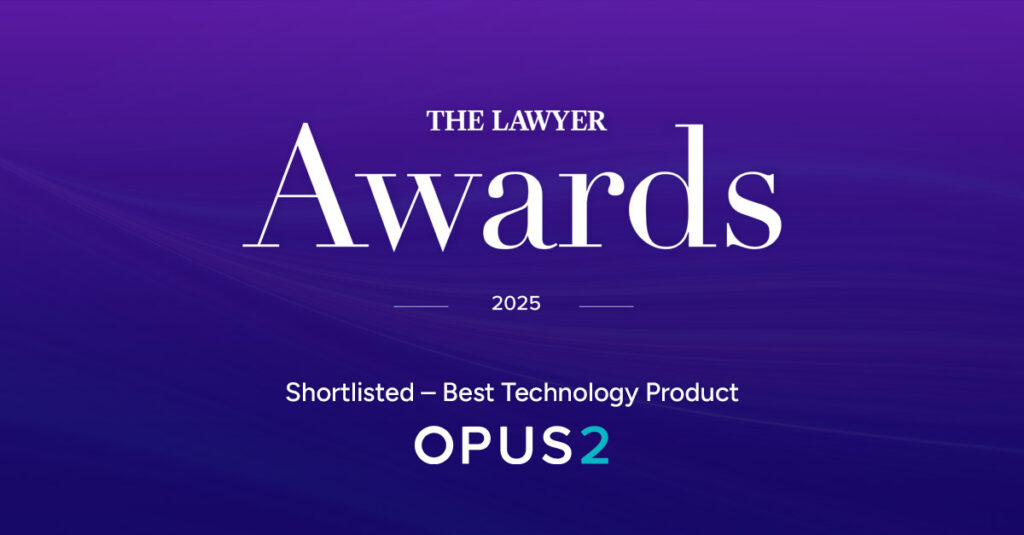 Opus 2 Awards The Lawyer