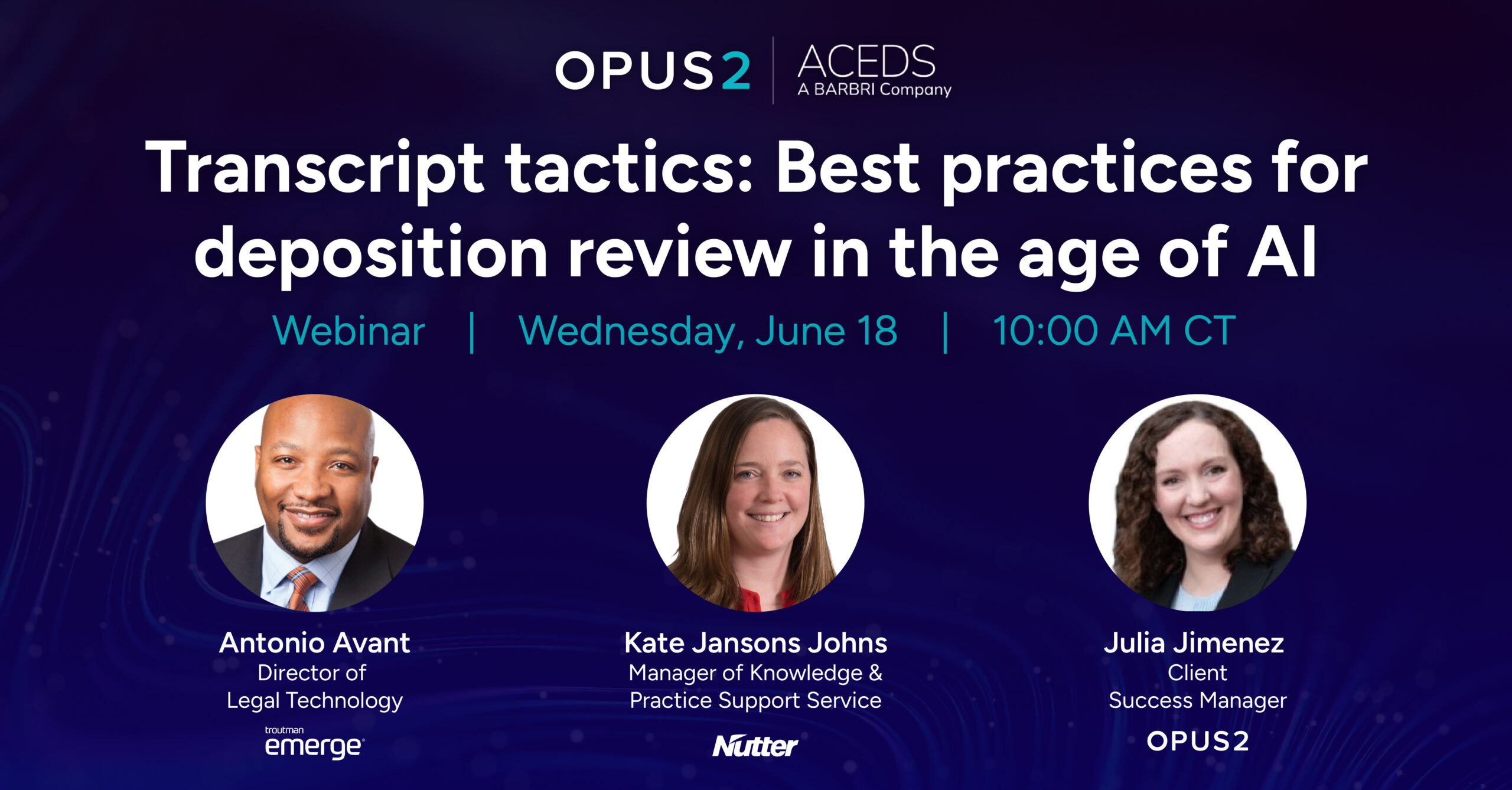 ACEDS webinar