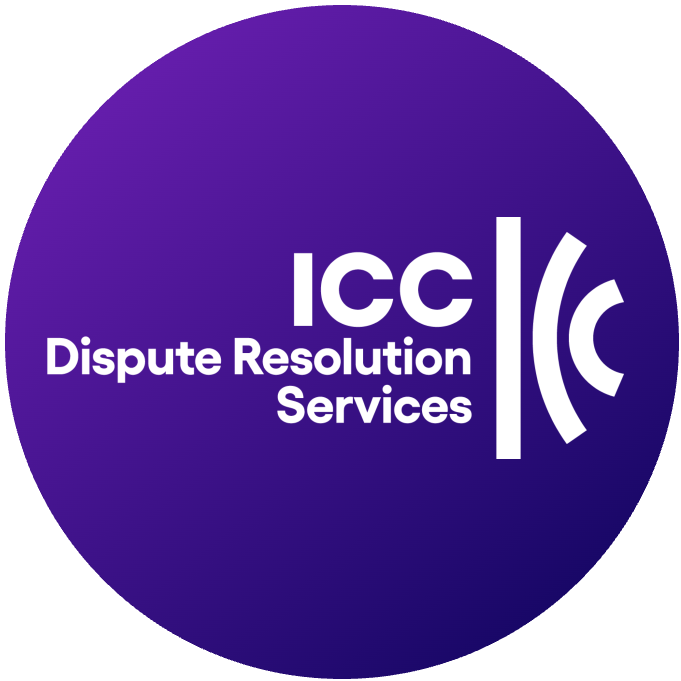 ICC logo round for landing page image in purple gradient